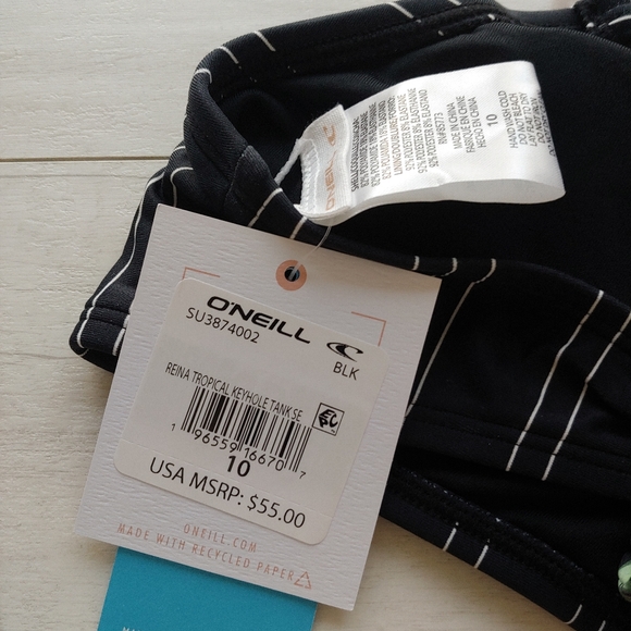 O'Neill NEW girls Tropical Keyhole Tankini Swimsuit Set - Picture 15 of 16